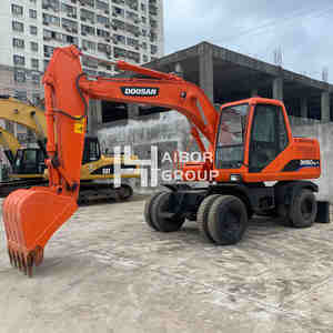 Doosan scavatrice a ruote e escavatore DH150W-7 di seconda mano 4 ruote gomma gomma movimento terra macchinari - Product Image 2
