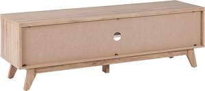 Beliani arredo retrò alla moda per soggiorno arredo effetto luce <span class=keywords><strong>TV</strong></span> Stand credenza 2 ampi vani <span class=keywords><strong>porta</strong></span> <span class=keywords><strong>pannello</strong></span> in legno - Product Image 5