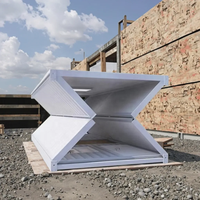 Maison préfabriquée en conteneur de 20 pieds, structure en acier personnalisable, isolation thermique pour une utilisation polyvalente (bureaux, hôtels, appartements)