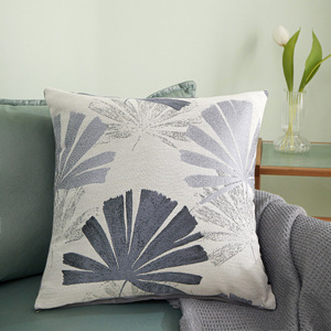 Otoño Invierno decoración Tropical hoja de plátano teñido Jacquard funda de cojín decorativa para el hogar funda de almohada - Product Image 6