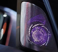 Pour BMW Série G01 G02 Nouvelle X3 X4 – Cache-haut-parleur LED pour voiture, tweeter avec éclairage d'ambiance 11 couleurs, son stéréo HiFi, 12V 36W, intérieur
