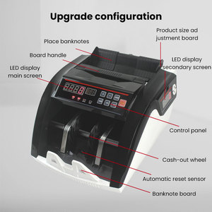 Détecteur de billets de banque professionnel UV/MG pour devises GBP, JPY, USD, EUR, 900 pièces/min - Product Image 3