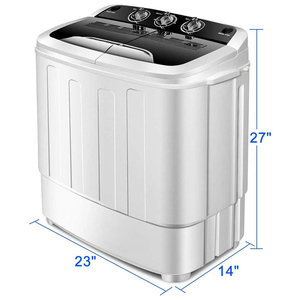 7kg Semi-Automatic Electric Portable Top-load <b>Washer</b> Dryer for Household & Hotel Use English Operation - Product Image 4