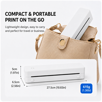 Impresora Térmica Portátil GD80 A4, Conexión Bluetooth y USB a PC para Impresión de Documentos