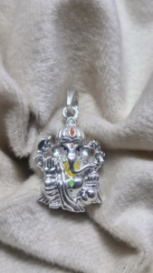 Super qualité personnalisé seigneur Ganesh 925 pendentif en argent Sterling avec poinçon haute finition polonaise bijoux - Product Image 6