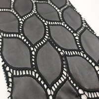 Tissu en PU brodé, simili cuir, dentelle décorative pour vêtements de mode et robes