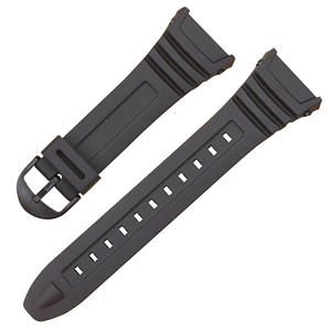 Livraison rapide Bracelet de <span class=keywords><strong>montre</strong></span> spécial étanche Bracelets de <span class=keywords><strong>montre</strong></span> en silicone noir avec boucles pour w-96h Casio - Product Image 1