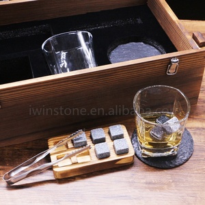 Yo gano Whisky piedras regalo conjunto de 8 naturales <span class=keywords><strong>esteatita</strong></span> con estilo caja de madera y libre bolsa de terciopelo - Product Image 6