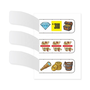 Billets à gratter style pirate à ouverture instantanée, gagnants, tailles personnalisées, forme et design en papier, règles de jeu - Product Image 4