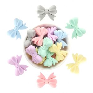 Nouvelles perles focales en silicone personnalisées, thème nœud papillon, pour enseignants de sport, design 3D de luxe, pour la fabrication de stylos, cadeaux fantaisie, en vrac, alimentaire - Product Image 1