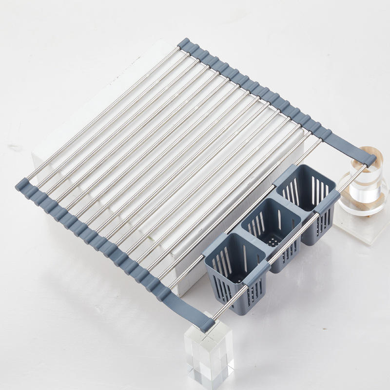 16-Hole Drain Rack + Three-Mouth Gray