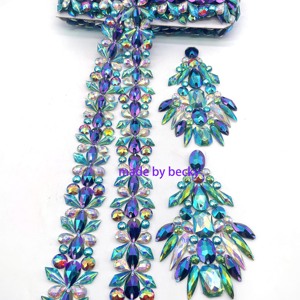 Nhà Máy Bán Buôn Sắt Trên Nhựa Cắt Tỉa Keo Trên Lỏng Lẻo Cho Túi Xách Hàng May Mặc Giày <span class=keywords><strong>Miami</strong></span> Lễ Hội Trang Phục Trong Kho - Product Image 4