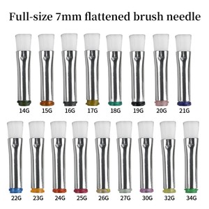 25 ग्राम 7 मिमी फ्लैट-माउन्ड फ्लैट-टिप नरम ब्रिस्टल ब्रश सुई औद्योगिक टर्निंग मशीन एक्सेसरी 0.1 किलोग्राम प्रमाणित - Product Image 3