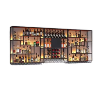 Decorsall - Estantes de Hierro Forjado al por Mayor, Estantes Personalizados para Gabinetes, Estantes Modernos para Pared, Exhibidores de Supermercado, Almacenamiento de Botellas de Vino, Panel de MDF