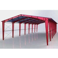Hangar de Estructura de Acero Prefabricada, Nave Metálica Económica, Almacén de Estructura de Acero Prefabricada