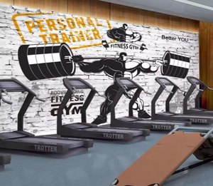 <span class=keywords><strong>Palestra</strong></span> moderna Bodybuilding sollevamento pesi Fitness Bar sfondo murale - Product Image 2