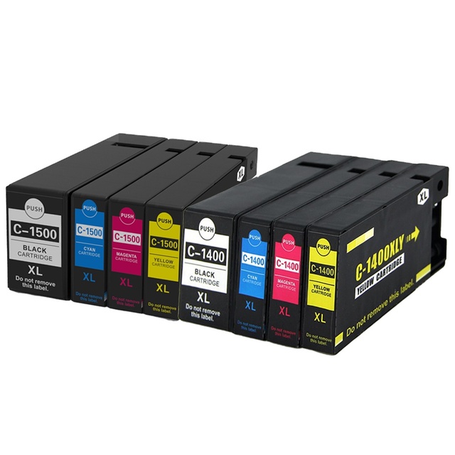 WEL-TRY PGI-1400XL/1500XL Compatible Color Inkjet Cartridge 38ML/13ML 18-Month Warranty for Maxify MB2140 MB2050 Printers