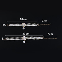 Collier pour animaux de compagnie style Princesse en cristal géométrique, avec pendentif, pour chiens Maltese et Devon, et collier pour chien en double cristal noble, accessoires à boucle auto-agrippante
