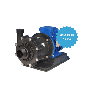 ปั๊มแม่เหล็กแบบแรงเหวี่ยง GemmeCotti รุ่น HTM 15 PP มอเตอร์ 2.2 กิโลวัตต์ GR 90 ลิตร 2P ปั๊มสำหรับกรดและน้ำ สำหรับบำบัดน้ำเสีย - Product Image 1