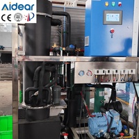 Machine à glaçons en tube Aidear pour chaînes de restauration rapide, refroidissement des boissons, équipement de fabrication de glace pour services alimentaires, fournisseur