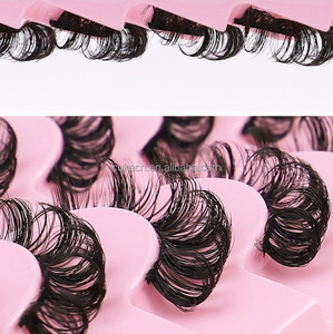 Precio de Fábrica, 10 Pares de Pestañas Naturales y Sintéticas, Curvatura DD, Estilos Mixtos, Tira Completa, Pestañas Rusas Personalizadas para Rusas - Product Image 4