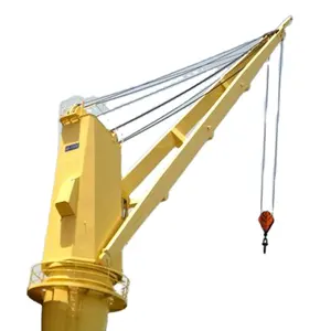 Cargo Electro Marine Deck Crane 15m Lift 10 Ton Jib Marine Crane