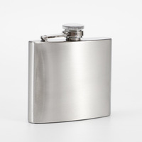 Ensemble de flacons à liqueur personnalisés 2, 4, 6, 8 oz – Flasques à whisky et vin portables en acier inoxydable pour homme – Coffret cadeau de poche