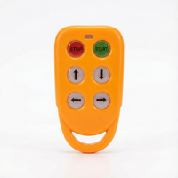 Remote Kontrol Nirkabel Industri Tipe-C DC 12V-24V 4 Tombol untuk Crane Hoist Winch Tail Lift Radio Controller