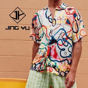 Camisa Hawaiana Unisex de Alta Calidad con Estampado de Diseño Personalizado para Vacaciones, Estilo Casual - Product Image 4