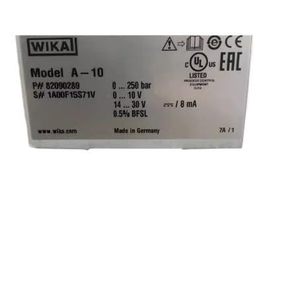 Transmetteur de pression WiKA A-10 0-250 Bar 4-20mA G1/4 Fabriqué en Allemagne - Product Image 1