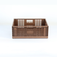 Conteneurs de rangement pliables pour gagner de la place, bacs en plastique pliables avec design empilable pour l'organisation du garage et des étagères