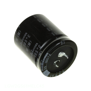 ตัวเก็บประจุแบบ Through Hole ยี่ห้อ Manufacturer Channel รุ่น 560 uF CAP ALUM 560UF 20% 400V SNAP TH LGW2G561MELC45 - Product Image 1