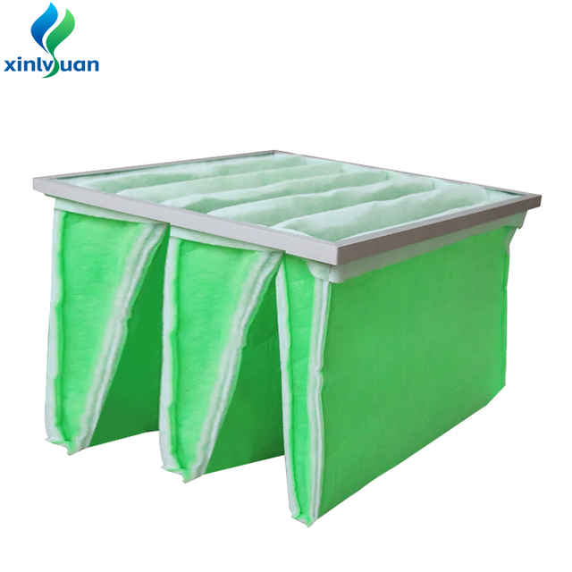 New Hot Sale Washable Medium Efficiency Eco-friendly Artificial Fiber Pocket Air Filter Low Resistance Air Compressor 45%-65%