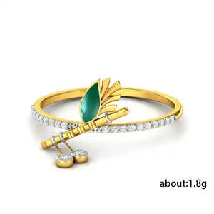 Anello Minimalista Chic con Nappina, Elegante Anello di Tendenza, Gioiello da Donna per il Dito Mignolo - Product Image 3