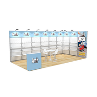 Stand d'exposition en aluminium SEG personnalisé 10x20 pieds, système de stand d'exposition pour salon professionnel