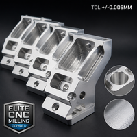 Composants de support en aluminium 6061 usinés CNC de précision, anodisés multicolores, services d'usinage CNC personnalisés FOEM