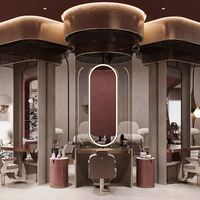 Jeu de meubles pour onglerie Custom Nail Shop Front Desk Design raffiné Aménagement intérieur de salon Décoration