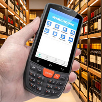 Lecteur de codes-barres 1D 2D portable, PDA industriel robuste Android avec écran tactile de 4 pouces, batterie 4000 mAh, WiFi/NFC, en stock