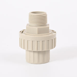 Unión de rosca externa PPH de 1 pulgada a 1/2 pulgada, conector de tubería de fácil instalación, accesorio de fontanería industrial - Product Image 1