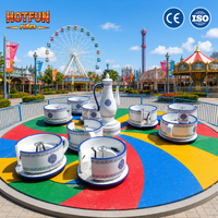 Manège de parc d'attractions de haute qualité à 36 places, avec tasses à café rotatives, pour parcs d'attractions commerciaux et fêtes foraines