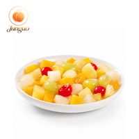 Koktail Buah Tropis Kaleng Campuran Buah Ceri Jeruk Mandarin Siap Makan 850g ODM Eceran Supermarket Grosir