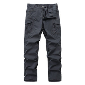 Pantaloni da Lavoro Casual da Uomo Multi-tasca a Gamba Dritta, Stile Americano Elasticizzati Larghi e Traspiranti Tipo Cargo - Product Image 4