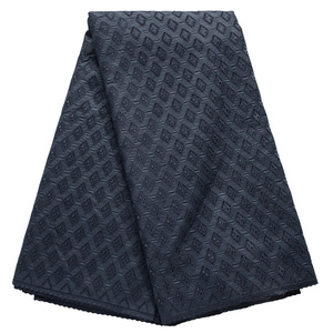 Di alta qualità blu Navy africano per merletto svizzero in pizzo strass stile Vintage per <span class=keywords><strong>eleganti</strong></span> abiti da festa da <span class=keywords><strong>uomo</strong></span> - Product Image 4