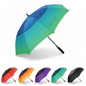 Paraguas de Golf Recto Semi-Automático de Tela Pongee con Funda de Viaje, Compacto y Portátil para Golfistas Hombres y Mujeres - Product Image 2