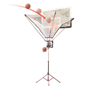 Rete da rimbalzo per basket con telaio in metallo più venduta, per un facile regolamento della posizione, per esterni, per adulti, con funzione - Product Image 1