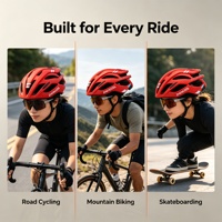 Casque de vélo léger et résistant à l'eau pour adultes, prêt à être expédié, réglable, pour la route, le VTT, le skateboard, unisexe