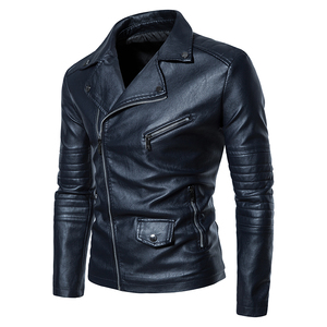 side chain leather jacket