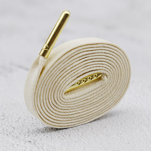 Cordones de Algodón Encerado Planos de 0.8cm, Color Sólido, Diseño Minimalista, Cordones Planos Encerados Premium para Zapatillas Blancas y Zapatos de Lona - Product Image 3