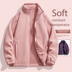 <span class=keywords><strong>Polaire</strong></span> super douce Ollie pour femmes automne/hiver épaissie col montant fermeture éclair <span class=keywords><strong>polaire</strong></span> Softshell doublure intérieure pour hommes - Product Image 1