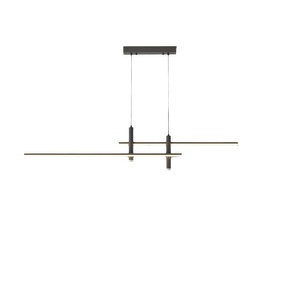 Alta calidad moderno minimalista bar comedor colgante luz moda negro dormitorio lámpara colgante LED candelabros largos - Product Image 5